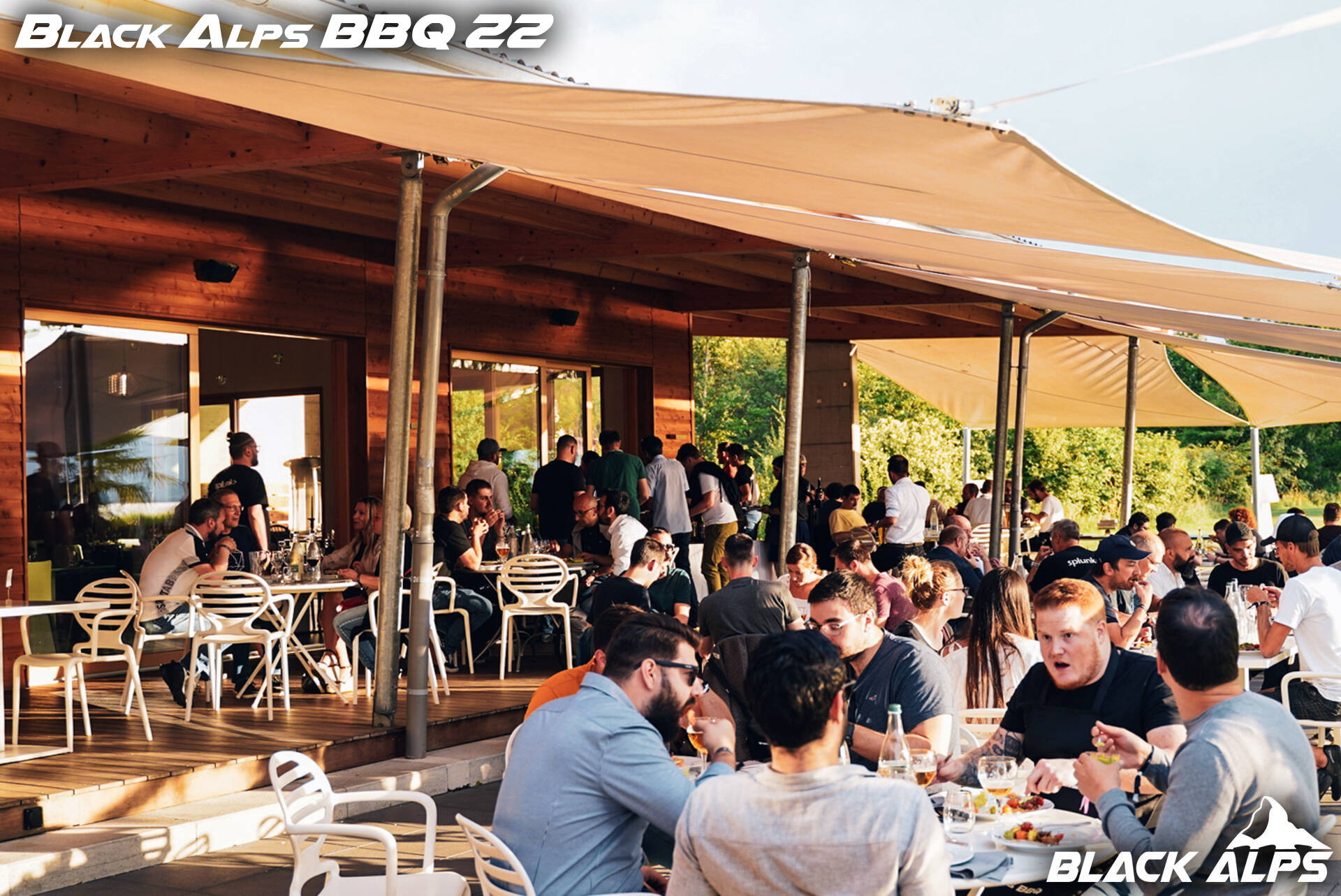 Networking session at Black Alps BBQ 2022